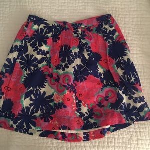 Lilly Pulitzer mini floral skirt with pockets